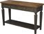 Vista 56'' Hickory and Washed Coal Wood Console Table with Storage