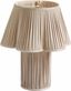 Corrine Beige Linen Pleated Table Lamp