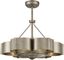 Stockholm Silver Patina 6-Light Chandelier with Ceiling Fan