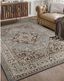 Elegant Gray Medallion 8' x 10' Synthetic Area Rug