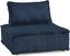 Navy Blue Polyester Modular Accent Chair