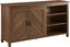 Stayton Dark Walnut Transitional 2-Door Sideboard with Adjustable Shelves