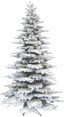 7.5 ft Flocked Pine Valley Artificial Christmas Tree