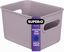 Small Lilac Purple Ribbed Plastic Storage Bin