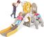 Yellow Duck Theme 5-in-1 Toddler Slide with Basketball Hoop