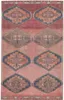 Reversible Rectangular Medallion 5' x 7' Blue Synthetic Rug