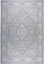 Blue/Gray Medallion 8' x 10' Easy-Care Synthetic Area Rug