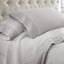 Dove Gray Twin Microfiber Crochet Lace Sheet Set