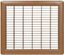 Imperial Heavy Gauge Brown Steel Floor Air Grille, 6 x 14 Inch