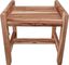 EcoDecors 20" Earthy Teak Shower Bench with Shelf