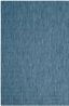 Navy Square Synthetic Easy-Care Reversible Area Rug - 6'7" x 6'7"