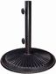 Coral Black Cast Iron 50-Pound Patio Umbrella Base