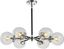 Jonathan Y Caleb 28" Black Chrome Sputnik Chandelier