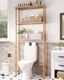 Natural Bamboo 3-Tier Adjustable Over-the-Toilet Storage Shelf