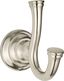 Delancey Brushed Nickel Double Robe Hook