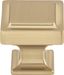 Honey Bronze Square Transitional Cabinet Knob with Mounting Hardware