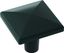 Matte Black Square Modern Cabinet Knob with Mounting Hardware