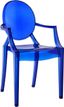 Aqua Breeze Transparent Plastic Arm Chair