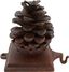 Rustic Cast Iron Pinecone Stocking Holder