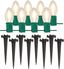 192'' Green LED Pathway Lights with Stakes Multipack