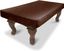 Brown Leatherette Waterproof 6 ft Pool Table Cover