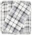 Twin Grey Plaid Microfiber Sheet Set with Pillowcase