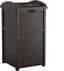 Java Brown 33 Gallon Outdoor Plastic Trash Hideaway