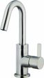 Brushed Nickel Single Handle Bathroom Faucet with Metal Drain