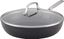 Matte Black 12.25 Inch Nonstick Aluminum Fry Pan with Lid