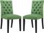 Kelly Green Tufted Upholstered Parsons Side Chair