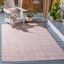 Ivory Rectangular Stain-Resistant Synthetic Outdoor Rug