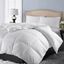 Luxurious Full/Queen White Cotton Down-Alternative Comforter