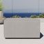 Gray Aluminum Outdoor Upholstered Sectional Ottoman