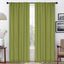 Sage Polyester Blackout Back Tab Curtains 52" x 84" Set of 2