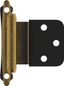 Antique Brass 3/8 Inch Self-Closing Cabinet Hinges, 2 Pack