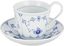 Blue Floral Ribbed Ceramic Everyday Saucer