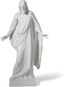 Matte White Porcelain Christ Statue for Valentine's Day