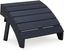 Sundown Treasure Black Slatted Outdoor Ottoman