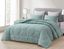 Aqua Twin Honeycomb Quilted Microfiber Comforter Set