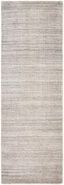 Halsey Hand-Knotted Silver Linen and Wool 2'6" x 8' Runner Rug