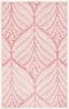 Handmade Pink and Ivory Wool Tufted 9' x 12' Rug