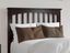 Espresso Twin Wood Mission Headboard with Slats