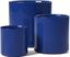 Sapphire Blue Ceramic Indoor Planter Set with Drainage, 10/8/6 Inch