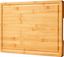 Extra Large Bamboo Cutting Board with Juice Grooves and Handles