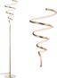 Scribble 60.5" Gold Modern Metal LED Floor Lamp