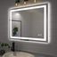 Amorho 40" x 32" LED Backlit Anti-Fog Bathroom Mirror