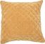 Amber 20" Quilted Velvet and Cotton Pillow Cover