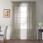 White Sheer Velvet Polyester Rod Pocket Curtain Panel