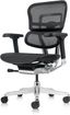 Ergo Executive High Back Swivel Chair in Black Mesh and Metal