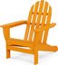 Tangerine HDPE Classic Outdoor Adirondack Chair with Arms